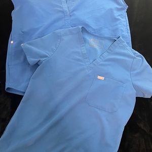 Figs Royal blue scrubs and galaxy blue scrubs Lot